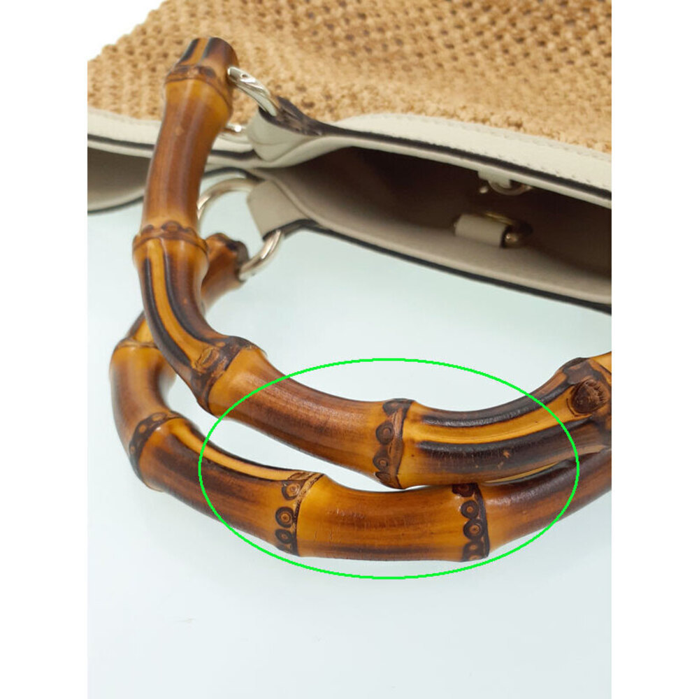 GUCCI Bamboo Tote Bag Handbag - Picture 7 of 9